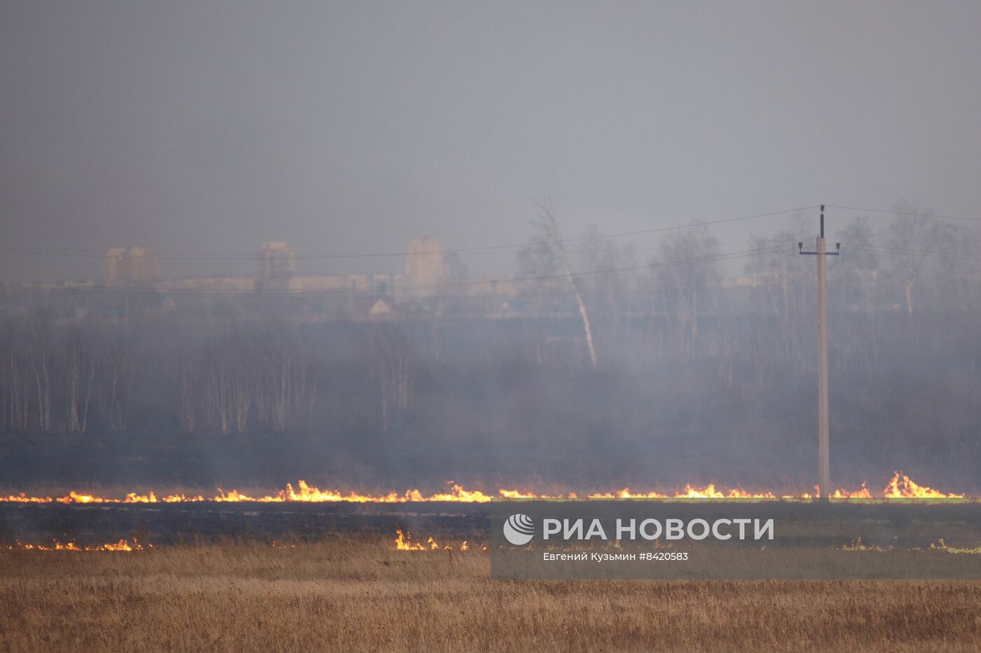 Пожары в Курганской области