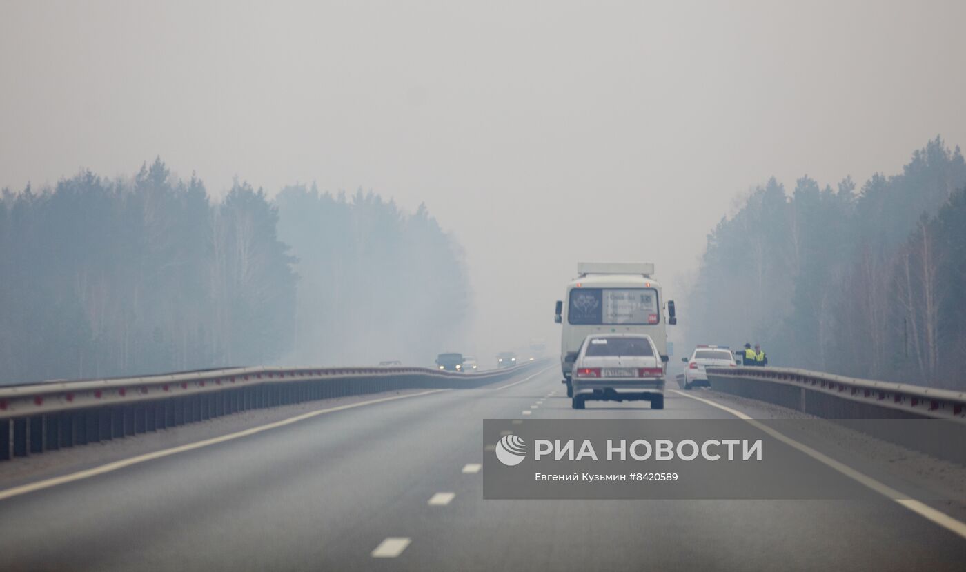 Пожары в Курганской области