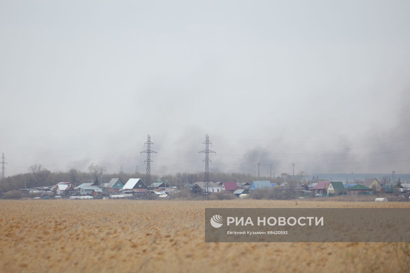 Пожары в Курганской области