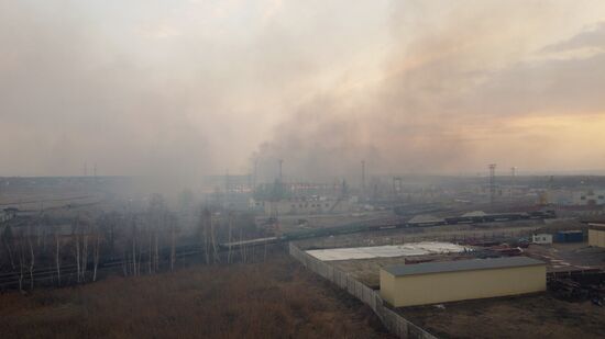 Пожары в Курганской области