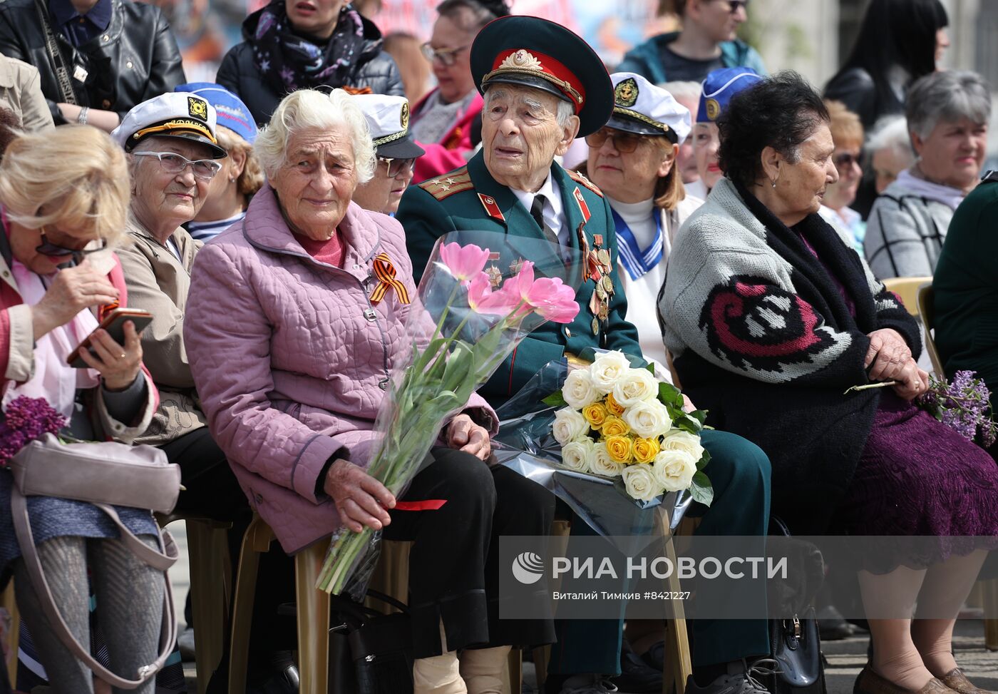 Прибытие ретро-поезда "Победа" в Новороссийск