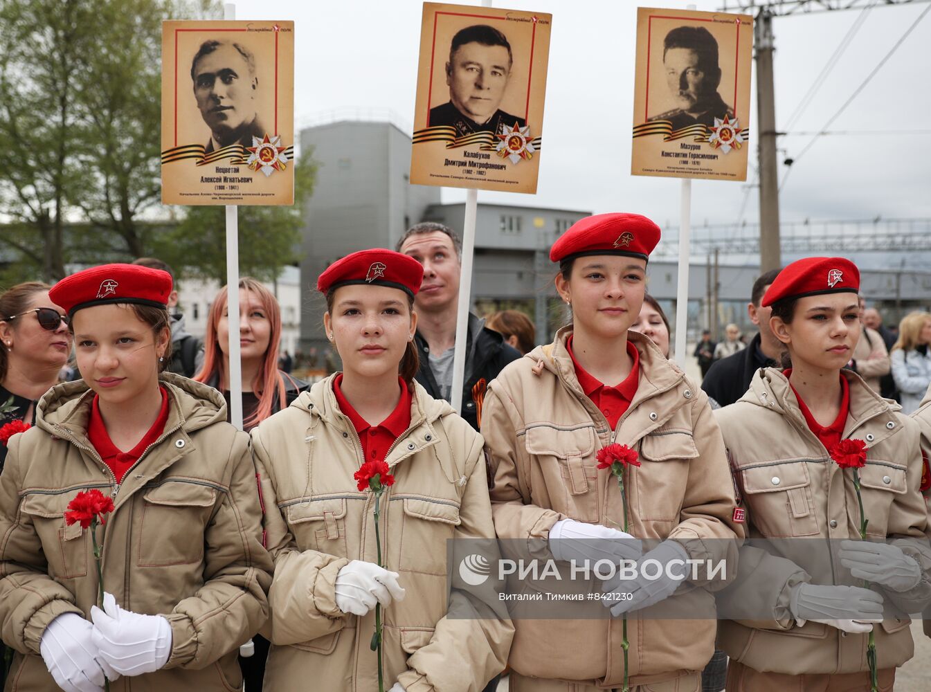 Прибытие ретро-поезда "Победа" в Новороссийск