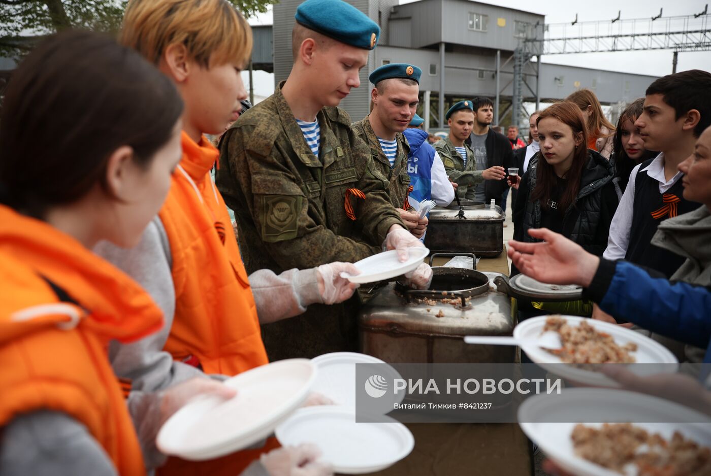 Прибытие ретро-поезда "Победа" в Новороссийск