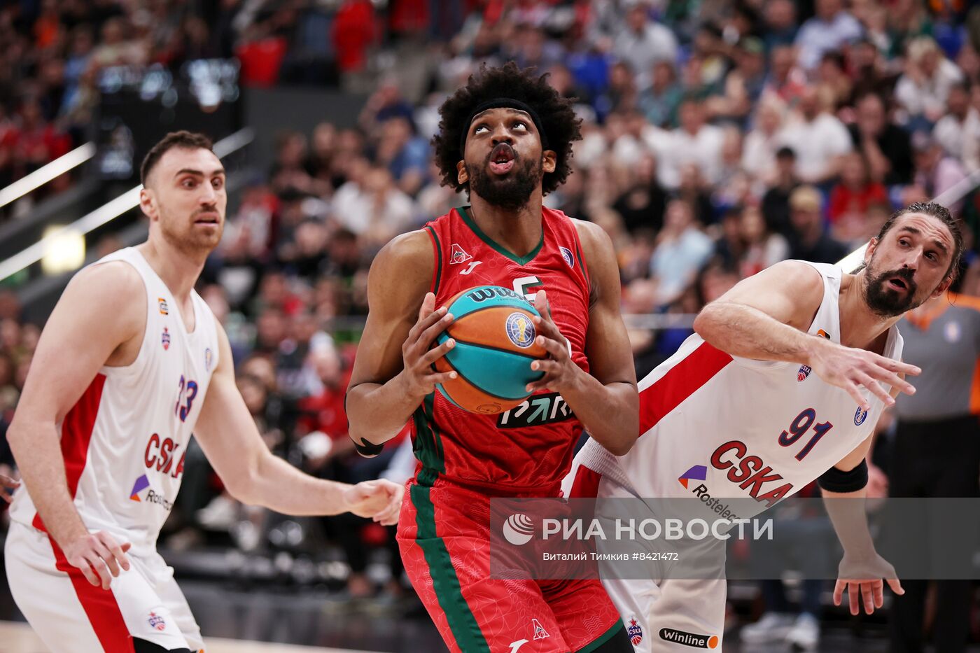Баскетбол. Единая Лига ВТБ. Матч "Локомотив-Кубань" - ЦСКА