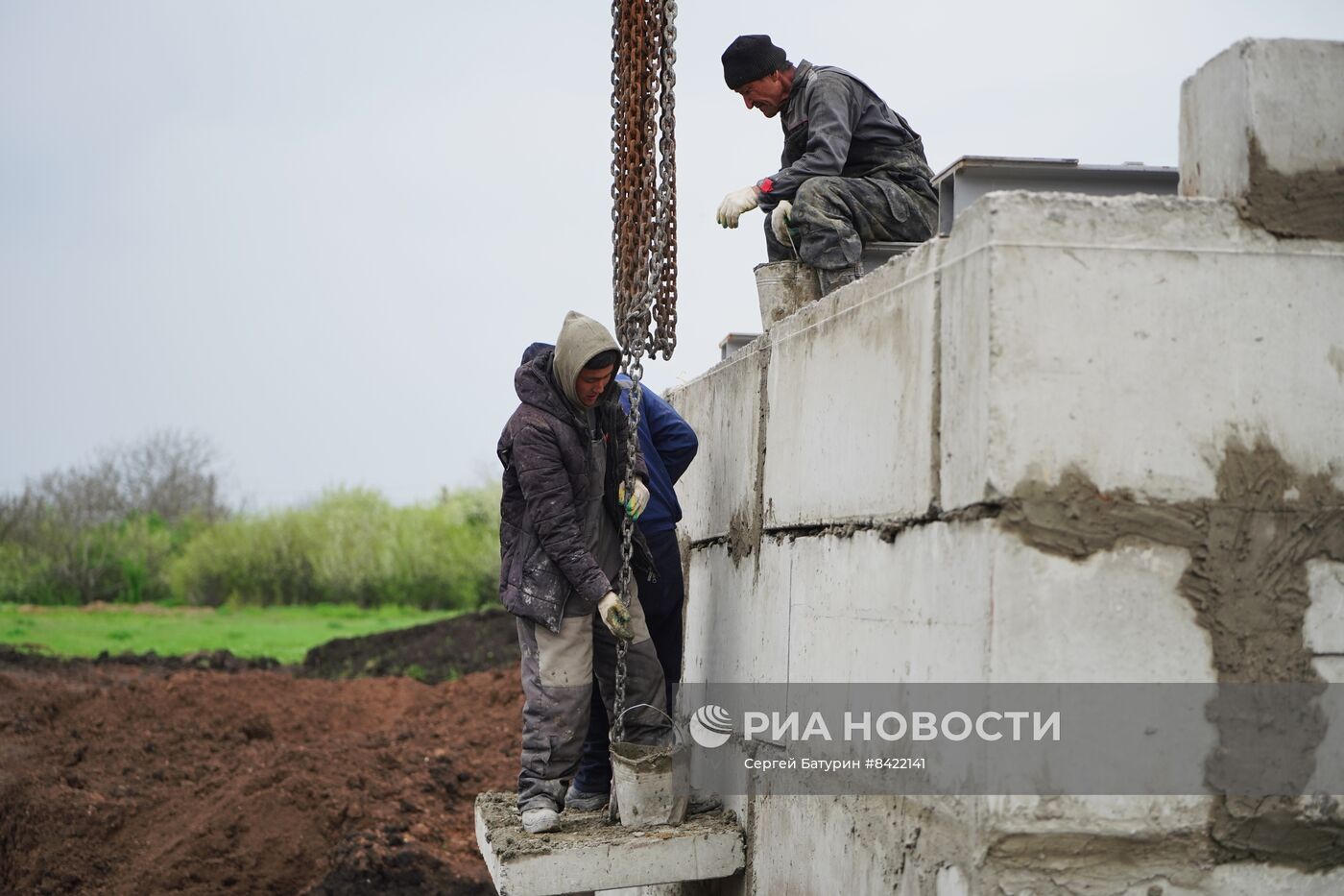 Строительство водовода из РФ между Иловайском и Кутейниково в ДНР