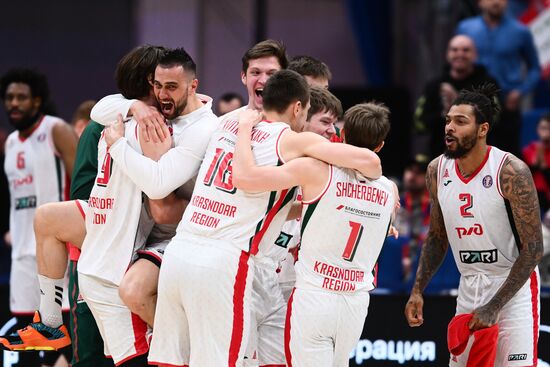 Баскетбол. Единая лига ВТБ. Матч ЦСКА - "Локомотив-Кубань"