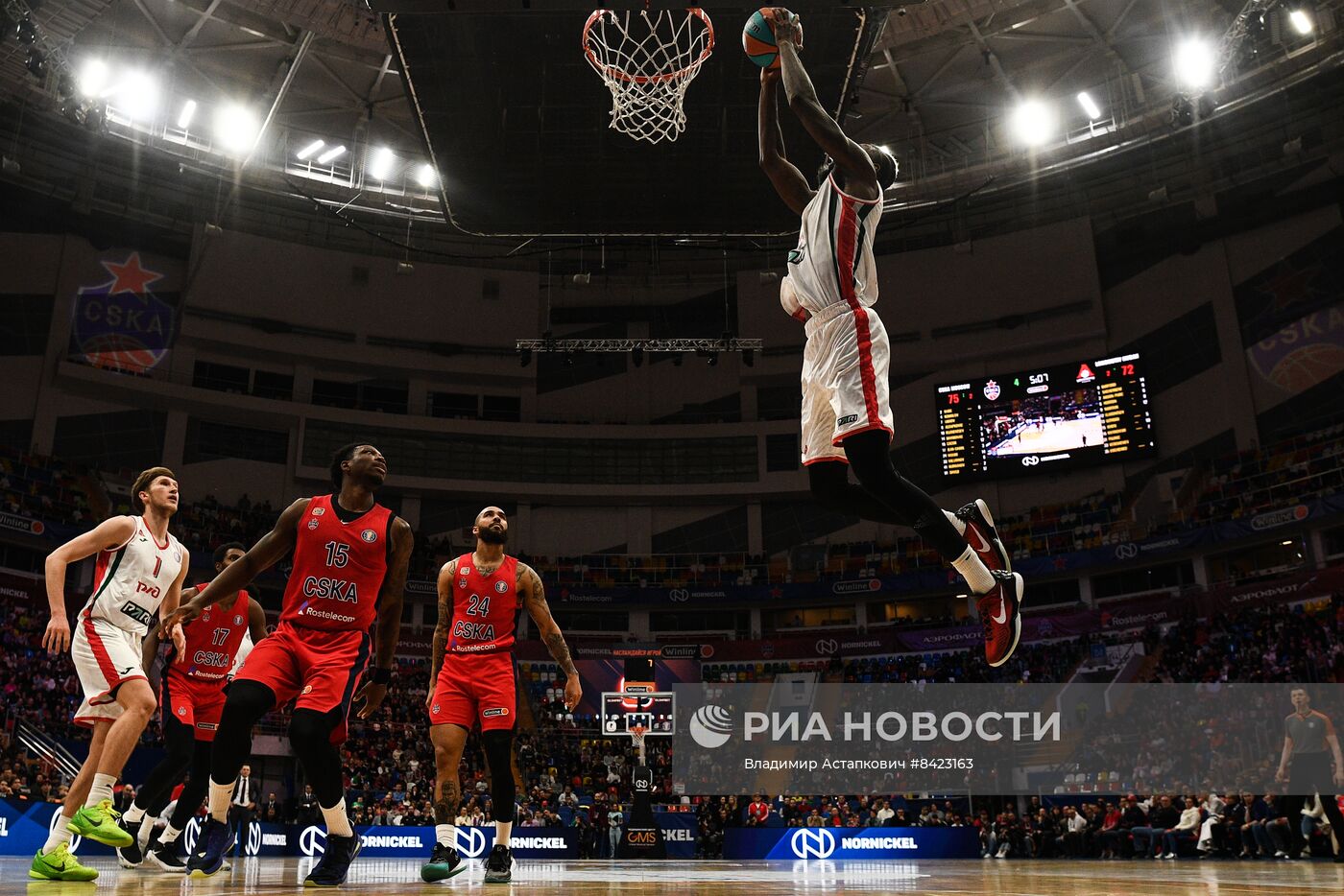 Баскетбол. Единая лига ВТБ. Матч ЦСКА - "Локомотив-Кубань"