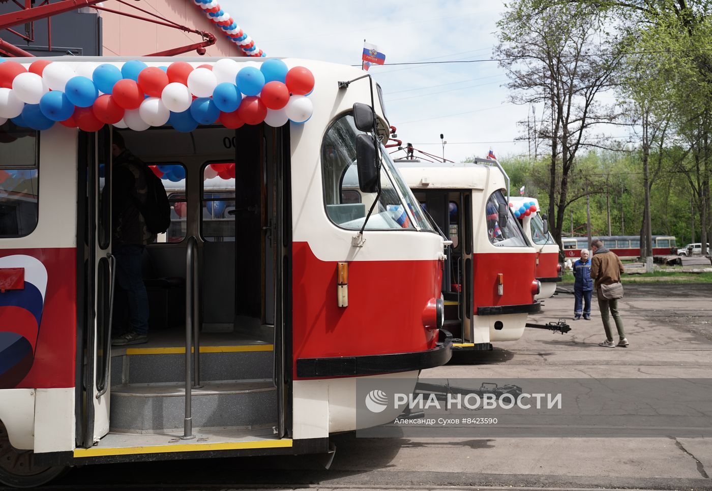 Запуск движения трамваев в Мариуполе