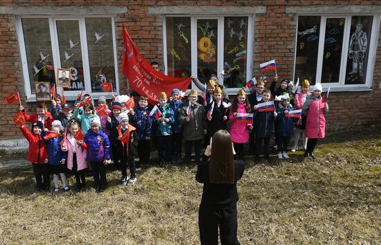 Акция "Бессмертный полк" в школах России