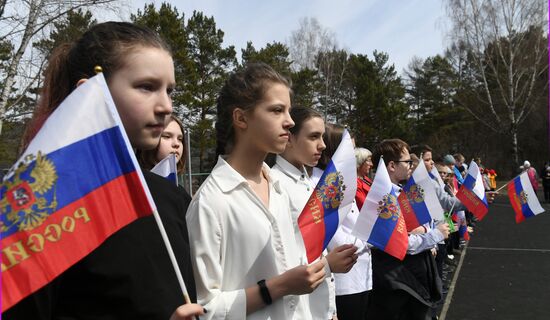 Акция "Бессмертный полк" в школах России