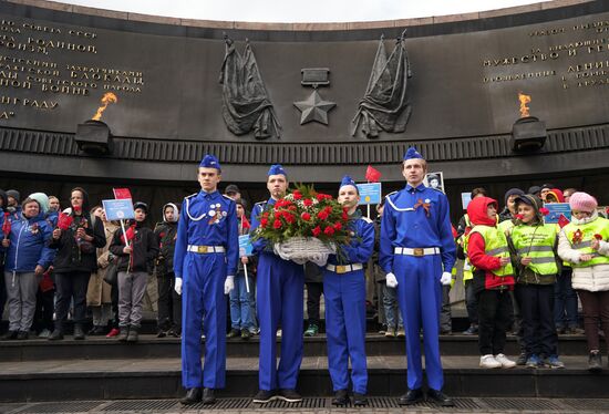 Автопробег "Бессмертный полк" в Санкт-Петербурге