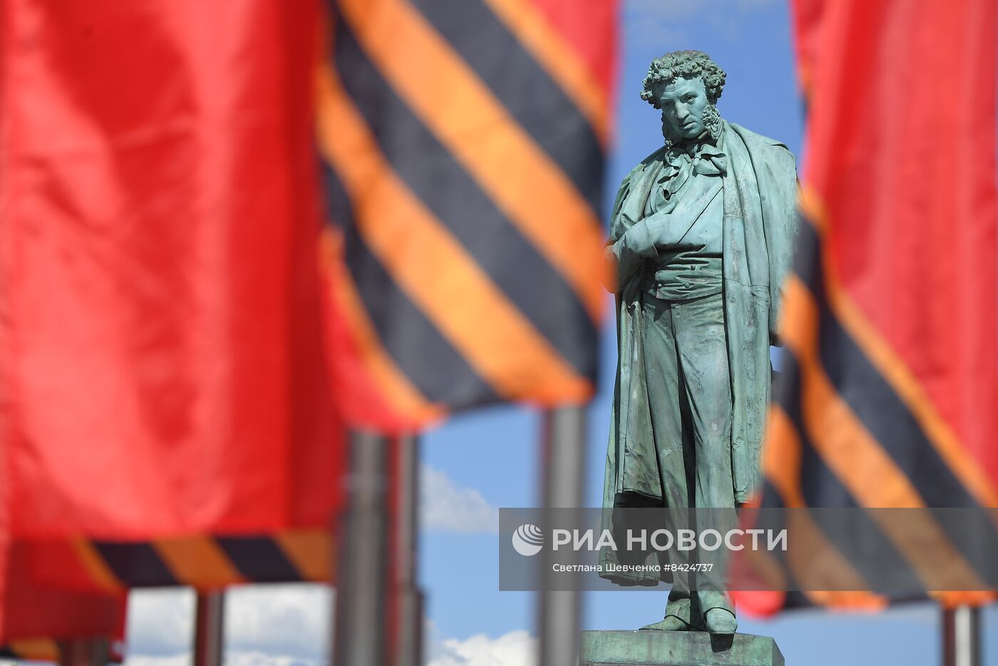 Украшение Москвы ко Дню Победы