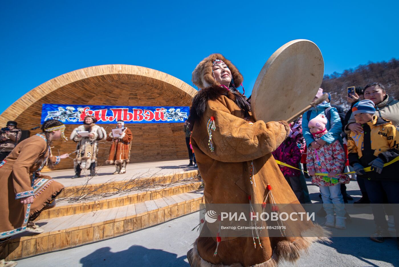 Обрядовый праздник оленей "Кильвэй" в Магадане
