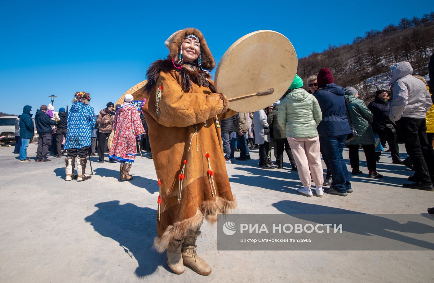 Обрядовый праздник оленей "Кильвэй" в Магадане