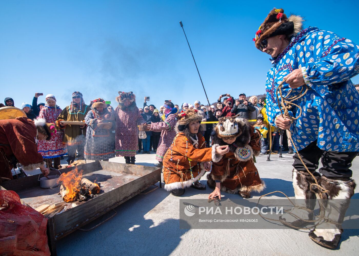 Обрядовый праздник оленей "Кильвэй" в Магадане