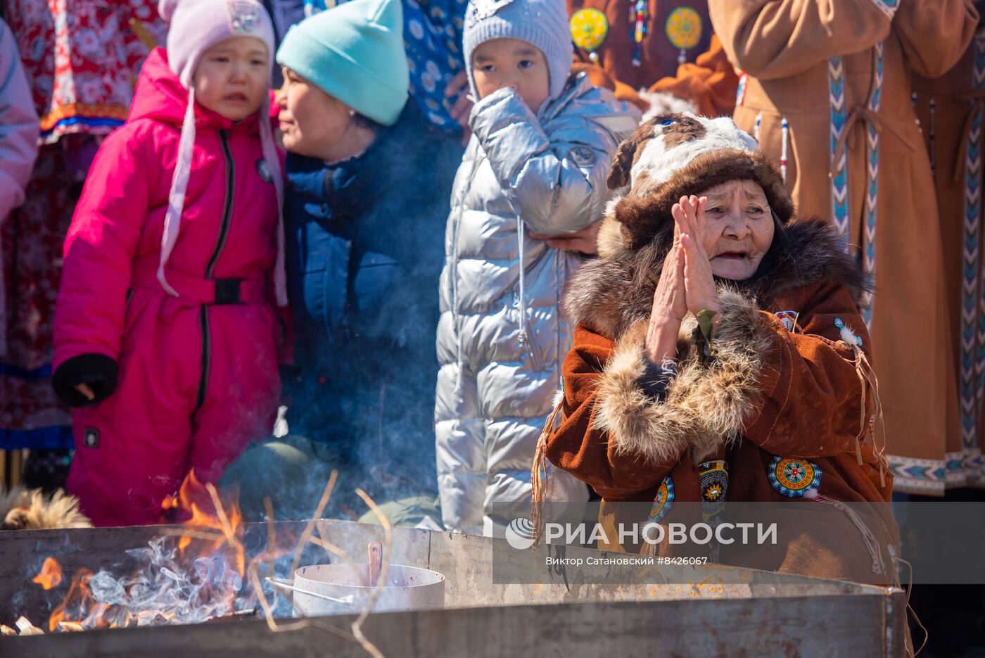 Обрядовый праздник оленей "Кильвэй" в Магадане