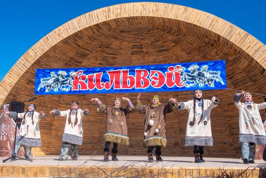 Обрядовый праздник оленей "Кильвэй" в Магадане