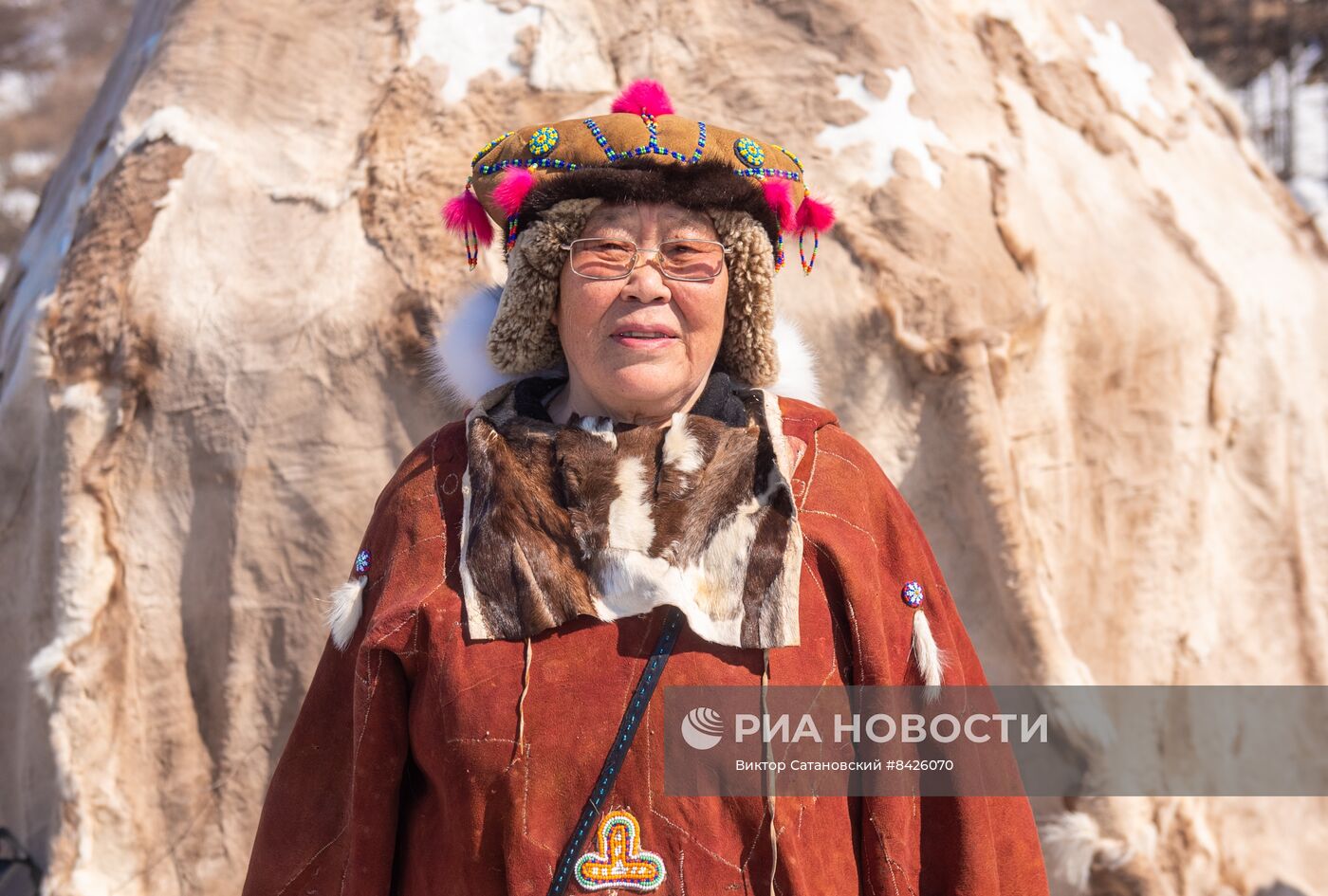 Обрядовый праздник оленей "Кильвэй" в Магадане