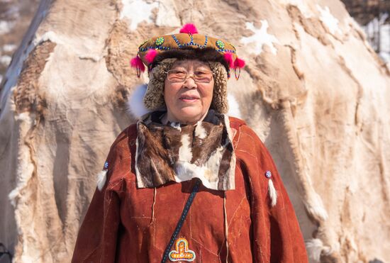 Обрядовый праздник оленей "Кильвэй" в Магадане