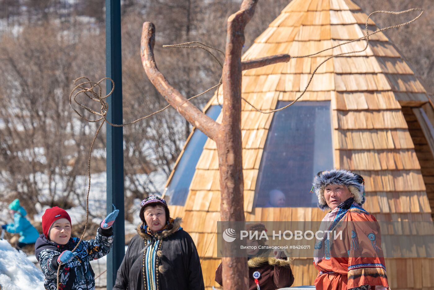Обрядовый праздник оленей "Кильвэй" в Магадане