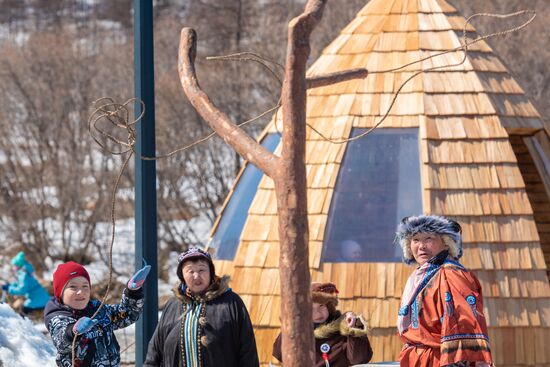 Обрядовый праздник оленей "Кильвэй" в Магадане