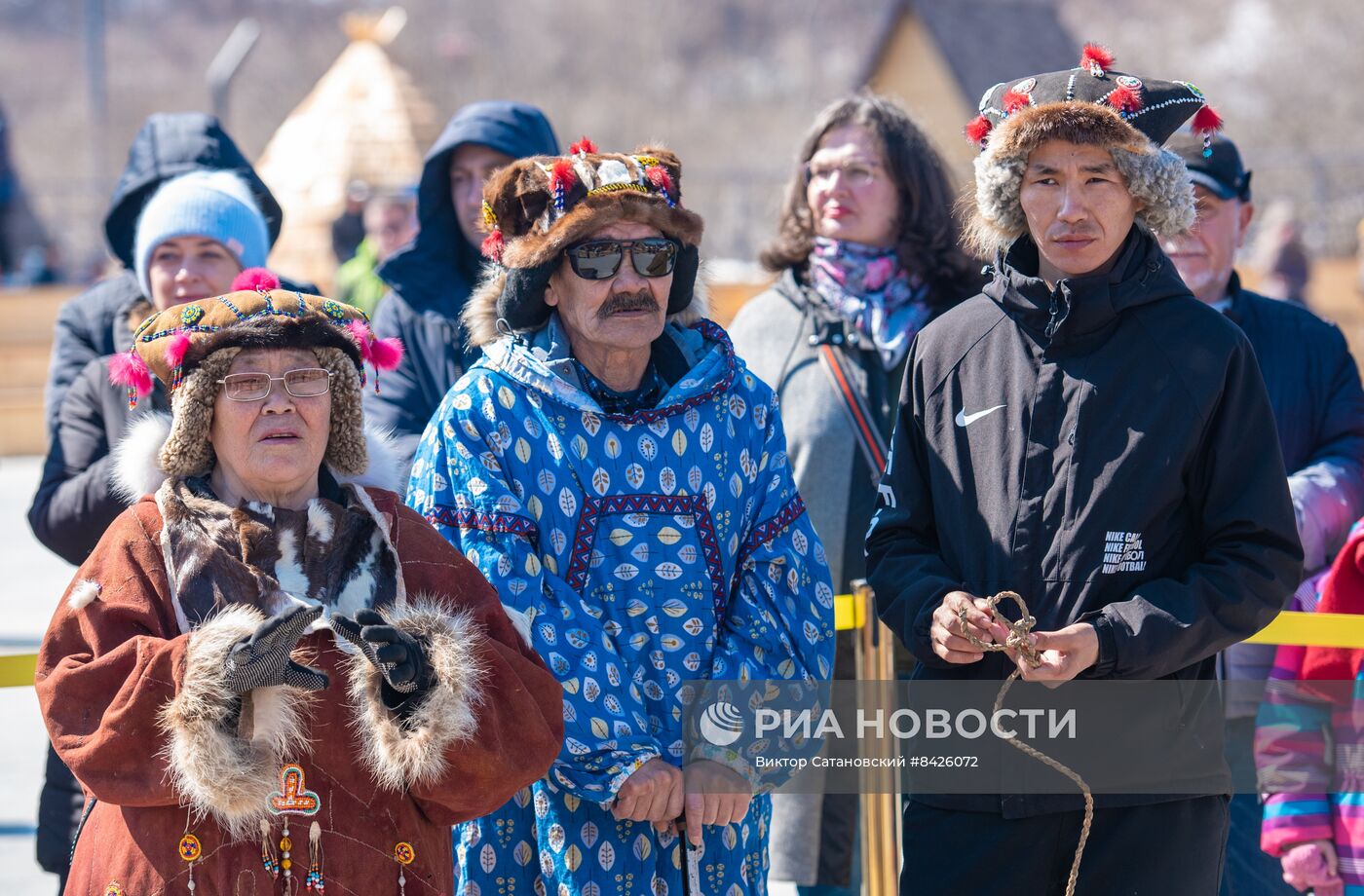 Обрядовый праздник оленей "Кильвэй" в Магадане