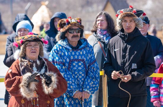 Обрядовый праздник оленей "Кильвэй" в Магадане