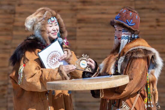 Обрядовый праздник оленей "Кильвэй" в Магадане