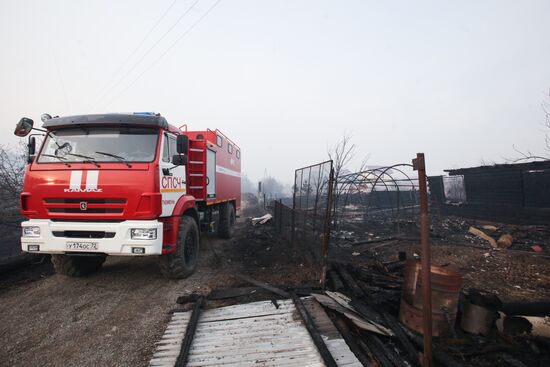 Пожары в Тюменской области