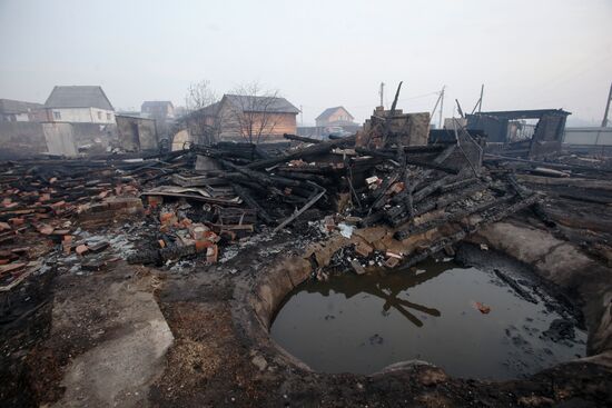 Пожары в Тюменской области