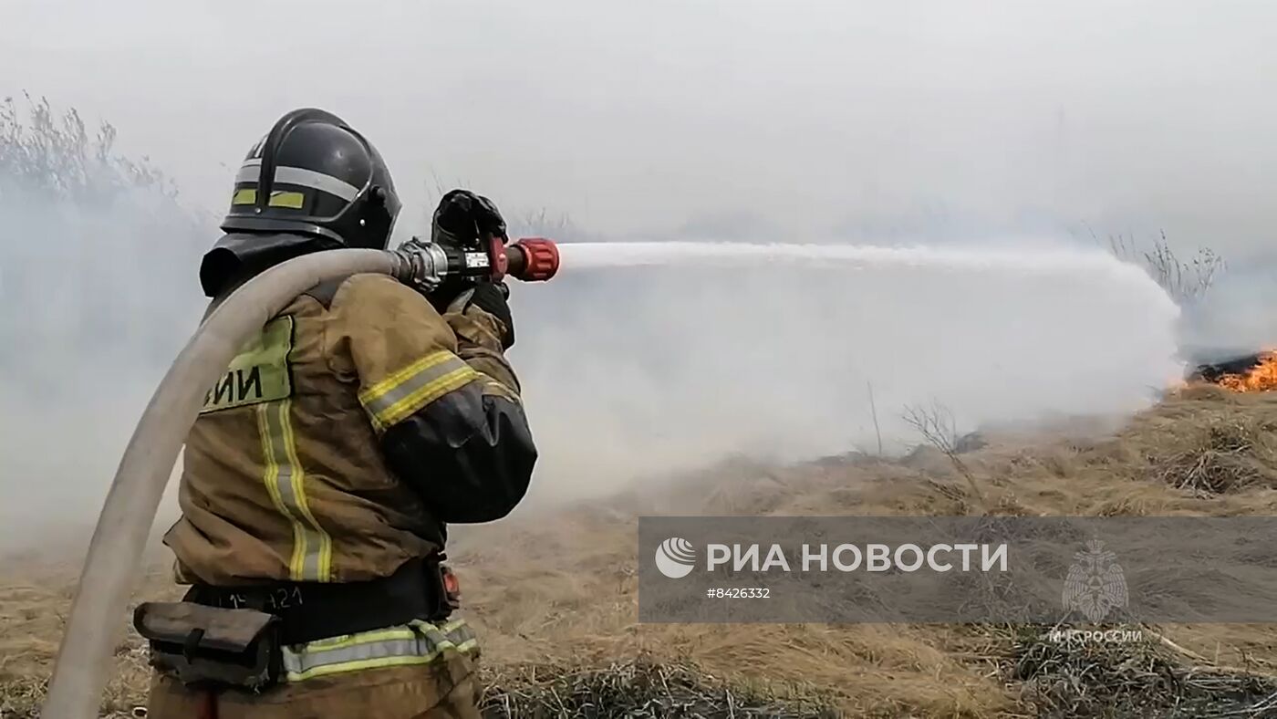 Пожары в Курганской области
