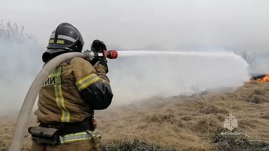 Пожары в Курганской области