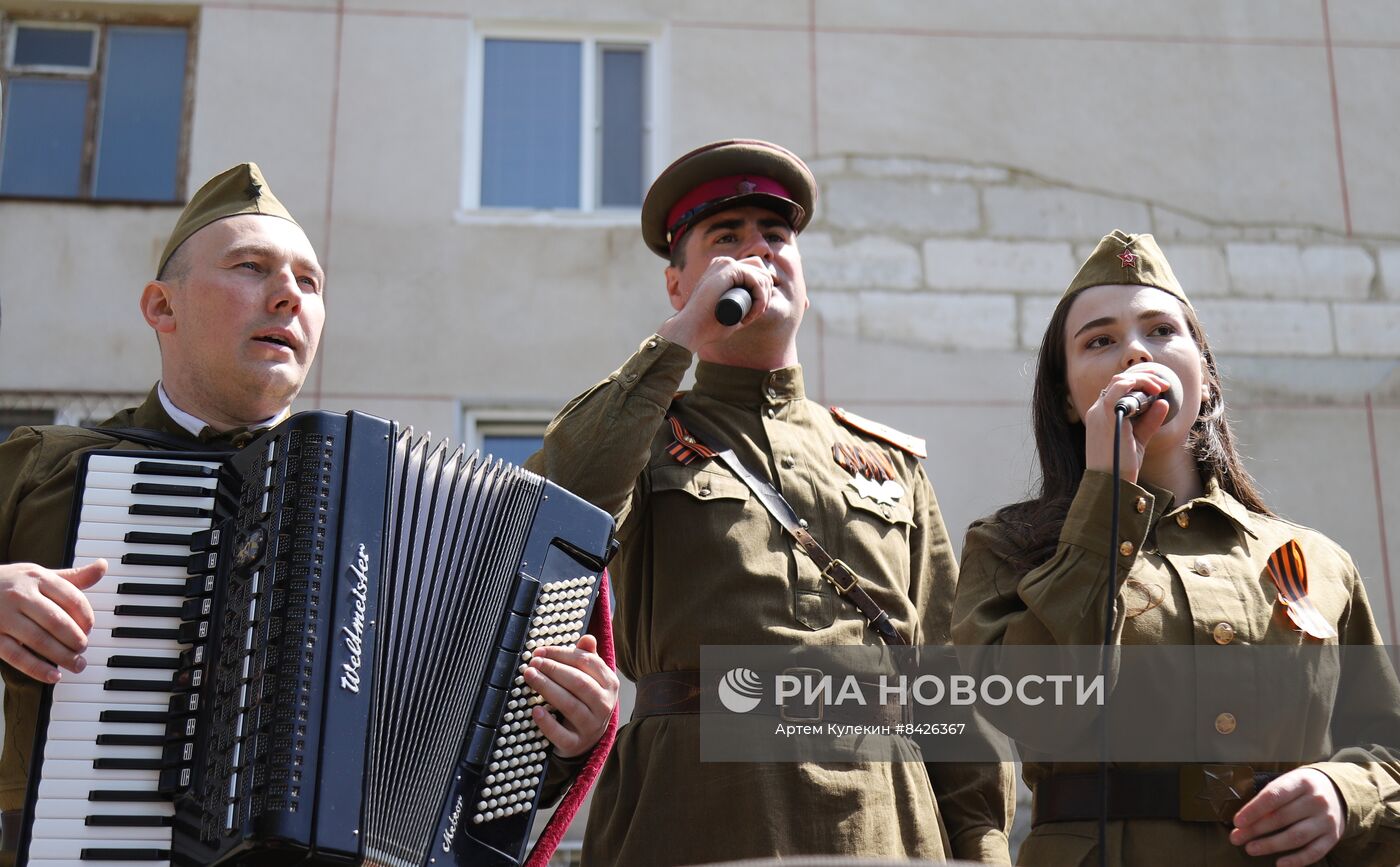 Поздравление ветеранов ВОВ в Тирасполе с наступающим Днем Победы