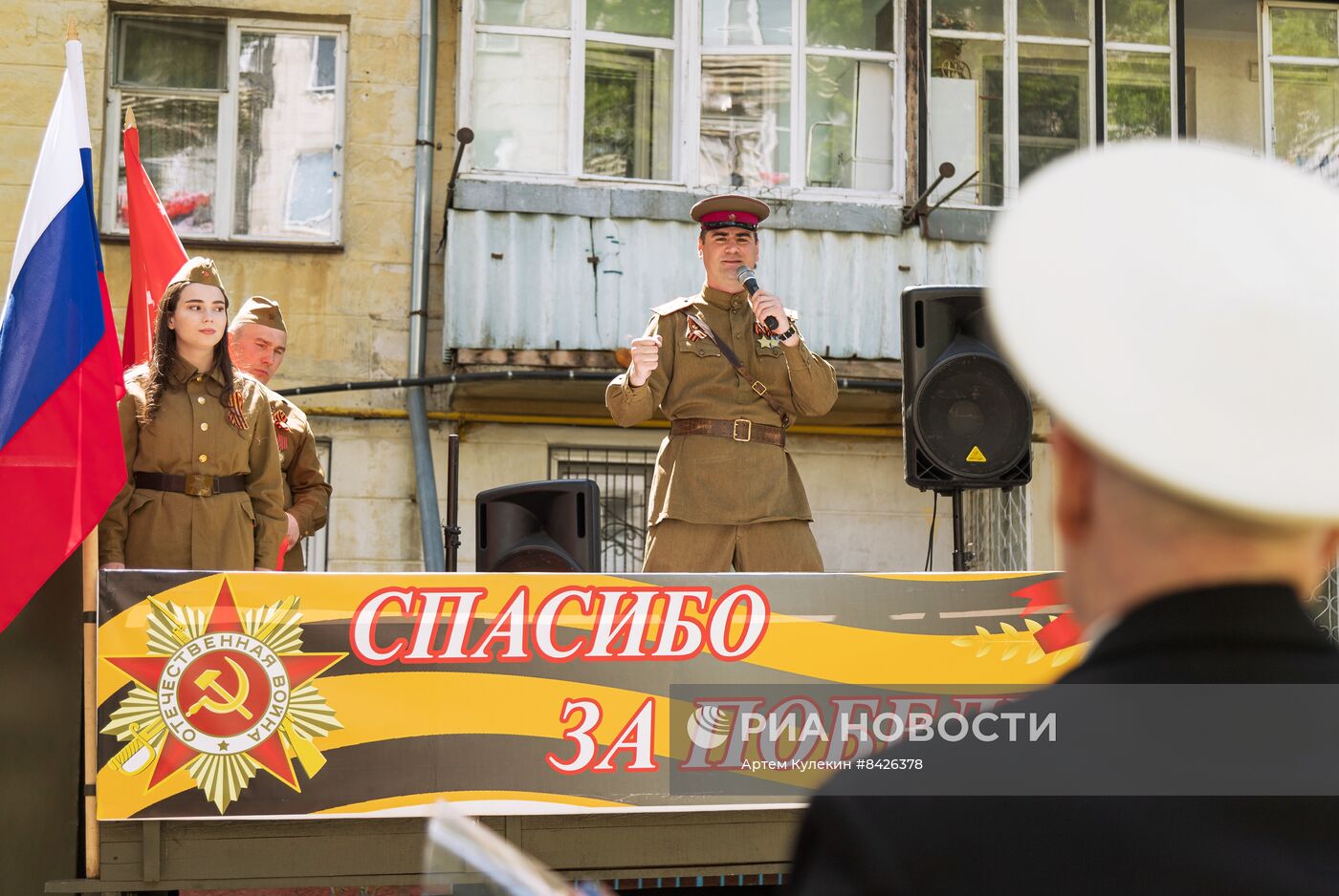 Поздравление ветеранов ВОВ в Тирасполе с наступающим Днем Победы