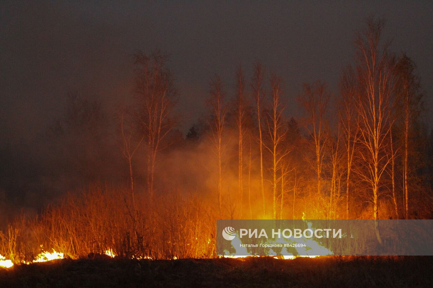 Пожары в Тюменской области