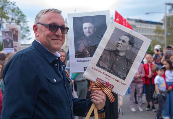 Бессмертный полк участники войны