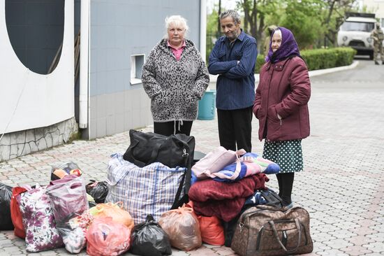 В Бердянске разместили эвакуированных жителей Запорожской области