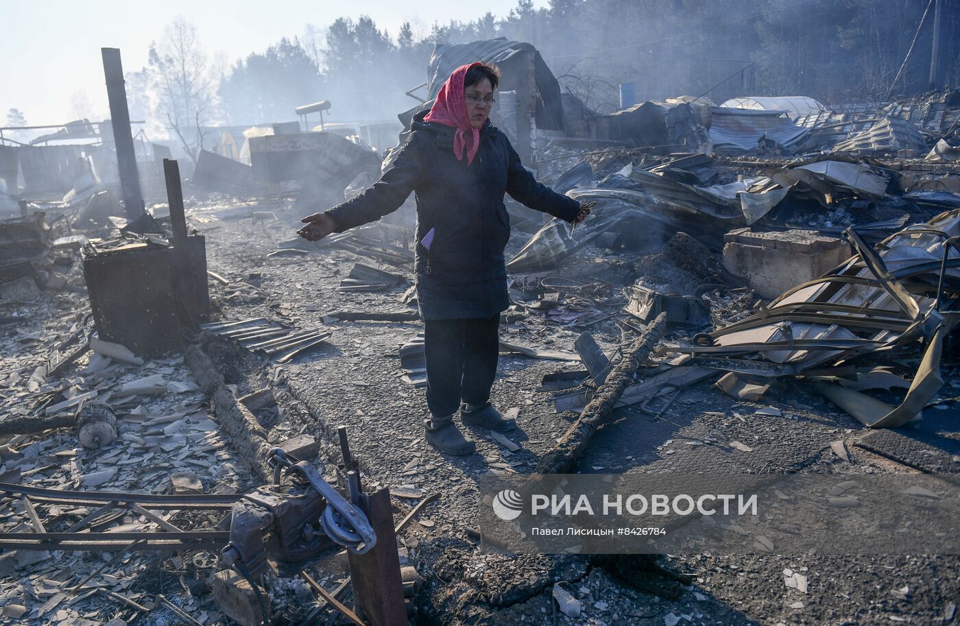 Пожары в Курганской области