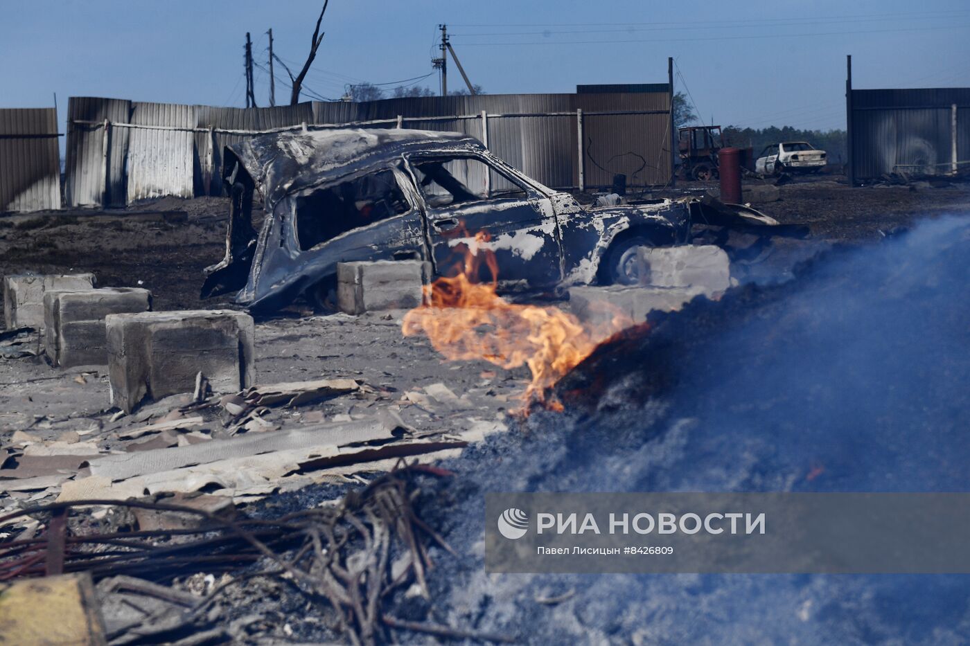 Пожары в Курганской области