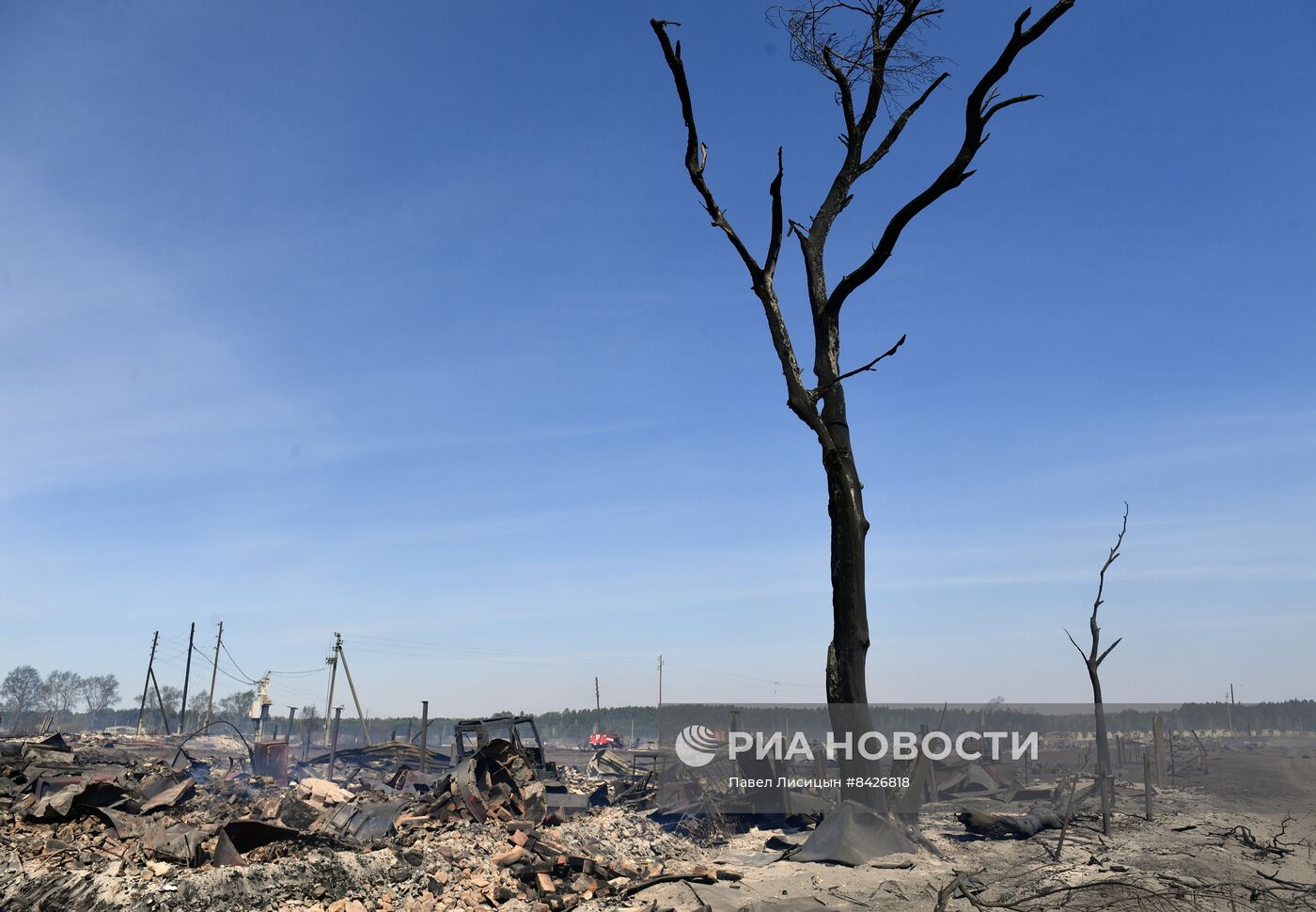 Пожары в Курганской области