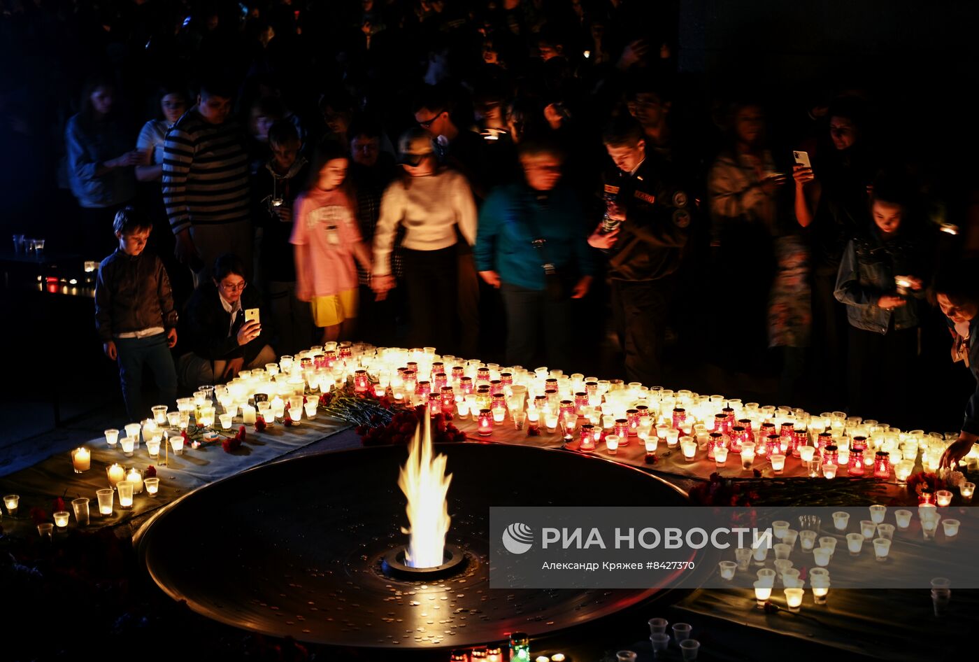 Акция "Свеча памяти" в Новосибирске