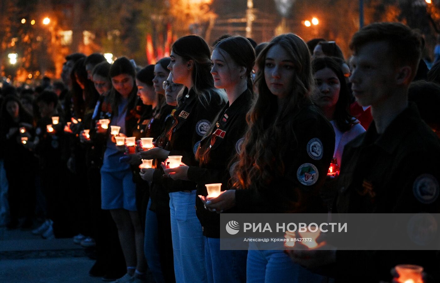 Акция "Свеча памяти" в Новосибирске