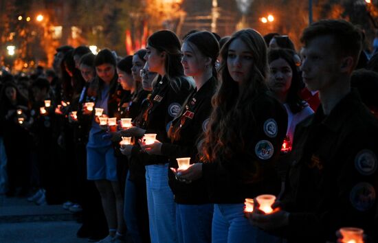 Акция "Свеча памяти" в Новосибирске