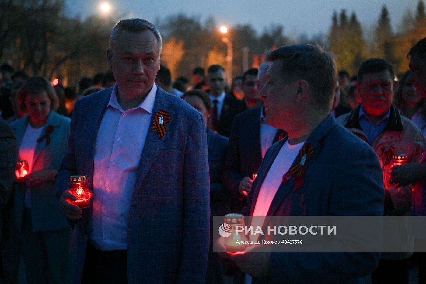 Акция "Свеча памяти" в Новосибирске