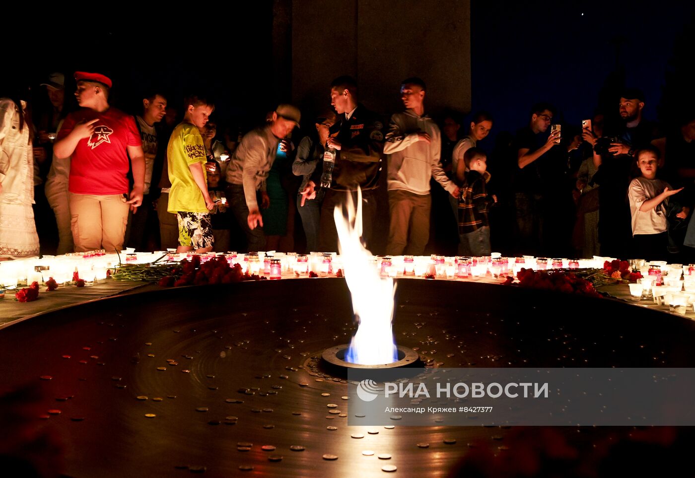 Акция "Свеча памяти" в Новосибирске