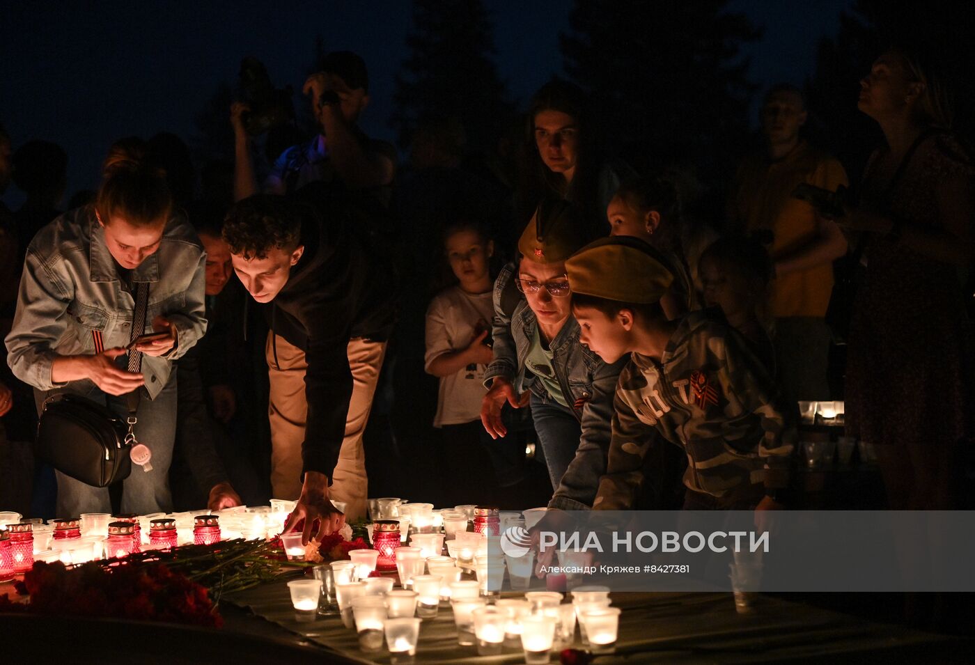 Акция "Свеча памяти" в Новосибирске