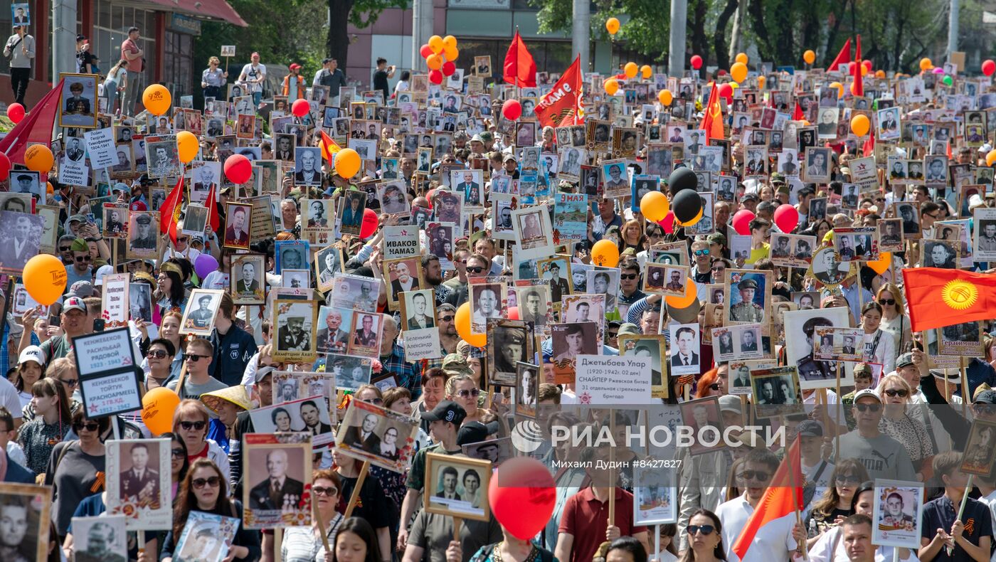 Акция "Бессмертный полк" в странах ближнего зарубежья