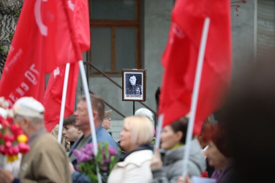 Акция "Бессмертный полк" в странах ближнего зарубежья