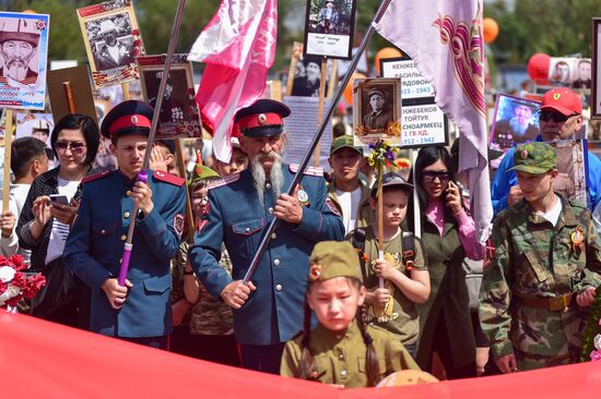 Акция "Бессмертный полк" в странах ближнего зарубежья