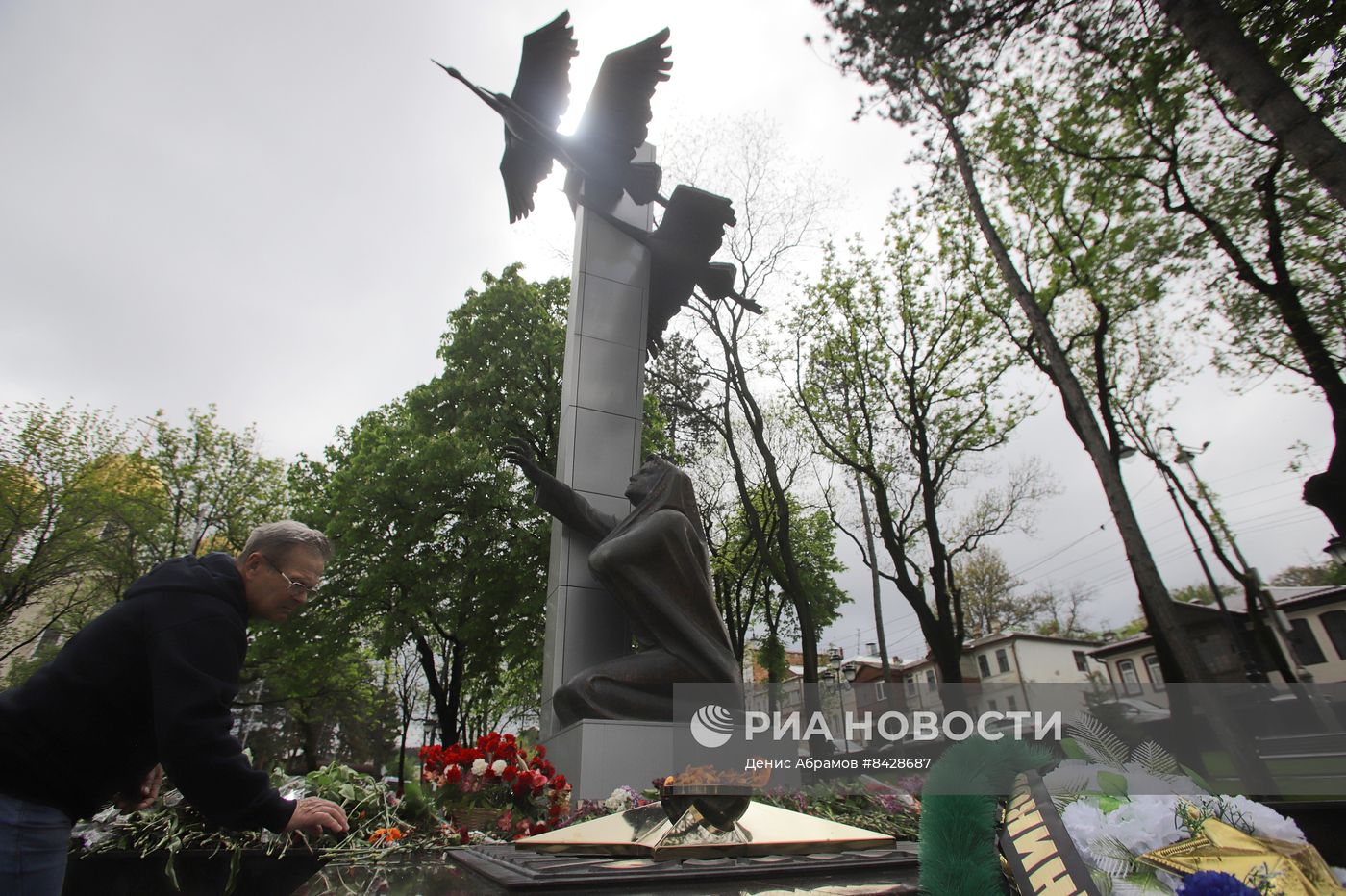 Мотопробег клуба "Ночные волки" в честь Дня Победы
